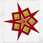 Pattern Tile Decorative Design Star Canvas 8  x 10 