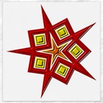 Pattern Tile Decorative Design Star Canvas 12  x 12 