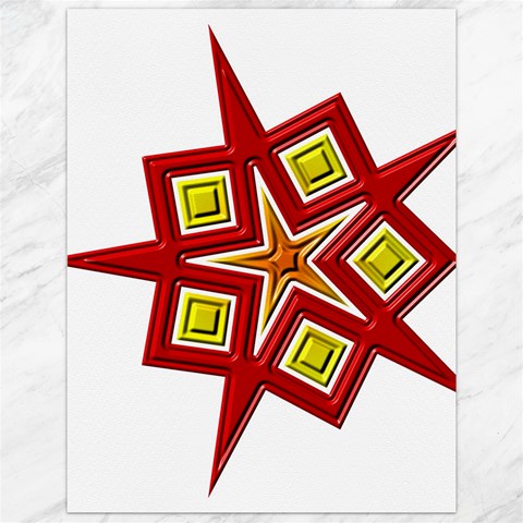 Pattern Tile Decorative Design Star Canvas 12  x 16  from ArtsNow.com 11.86 x15.41  Canvas - 1