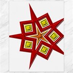 Pattern Tile Decorative Design Star Canvas 12  x 16 