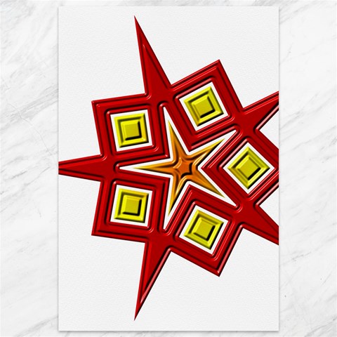 Pattern Tile Decorative Design Star Canvas 12  x 18  from ArtsNow.com 11.88 x17.36  Canvas - 1