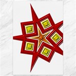 Pattern Tile Decorative Design Star Canvas 12  x 18 
