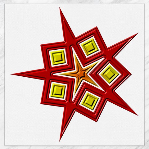 Pattern Tile Decorative Design Star Canvas 16  x 16  from ArtsNow.com 15.2 x15.41  Canvas - 1