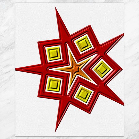 Pattern Tile Decorative Design Star Canvas 16  x 20  from ArtsNow.com 15.75 x19.29  Canvas - 1