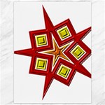 Pattern Tile Decorative Design Star Canvas 36  x 48 