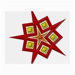 Pattern Tile Decorative Design Star Small Glasses Cloth (2 Sides)