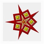 Pattern Tile Decorative Design Star Medium Glasses Cloth
