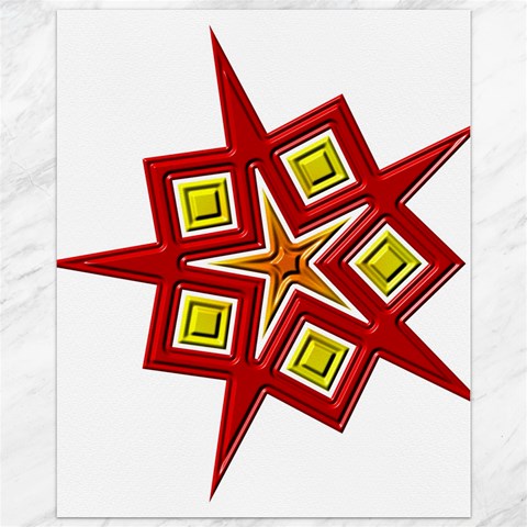 Pattern Tile Decorative Design Star Canvas 11  x 14  from ArtsNow.com 10.95 x13.48  Canvas - 1