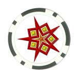 Pattern Tile Decorative Design Star Poker Chip Card Guard