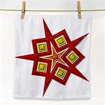 Pattern Tile Decorative Design Star Face Towel