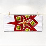 Pattern Tile Decorative Design Star Hand Towel