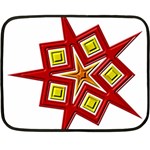 Pattern Tile Decorative Design Star Two Sides Fleece Blanket (Mini)