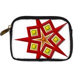 Pattern Tile Decorative Design Star Digital Camera Leather Case