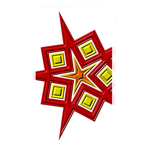 Pattern Tile Decorative Design Star Memory Card Reader (Rectangular) from ArtsNow.com Front
