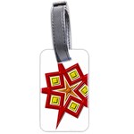 Pattern Tile Decorative Design Star Luggage Tag (two sides)