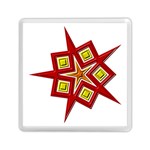Pattern Tile Decorative Design Star Memory Card Reader (Square)