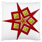 Pattern Tile Decorative Design Star Large Cushion Case (Two Sides)