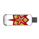 Pattern Tile Decorative Design Star Portable USB Flash (Two Sides)