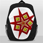 Pattern Tile Decorative Design Star Backpack Bag