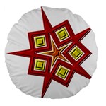 Pattern Tile Decorative Design Star Large 18  Premium Round Cushions