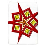 Pattern Tile Decorative Design Star Removable Flap Cover (S)