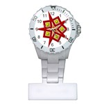 Pattern Tile Decorative Design Star Plastic Nurses Watch