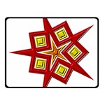 Pattern Tile Decorative Design Star Two Sides Fleece Blanket (Small)