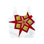 Pattern Tile Decorative Design Star Full Print Recycle Bag (S)