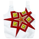 Pattern Tile Decorative Design Star Full Print Recycle Bag (XL)
