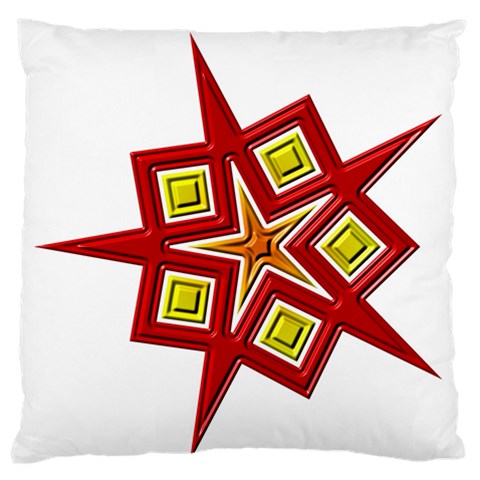 Pattern Tile Decorative Design Star Large Premium Plush Fleece Cushion Case (Two Sides) from ArtsNow.com Front