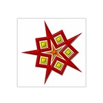 Pattern Tile Decorative Design Star Satin Bandana Scarf 22  x 22 