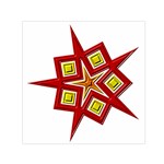 Pattern Tile Decorative Design Star Square Satin Scarf (30  x 30 )