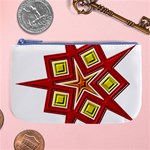 Pattern Tile Decorative Design Star Large Coin Purse