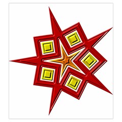 Pattern Tile Decorative Design Star Drawstring Pouch (2XL) from ArtsNow.com Back