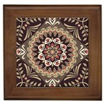 Seamless Pattern Floral Flower Framed Tile