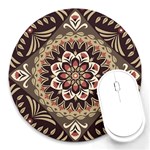 Seamless Pattern Floral Flower Round Mousepad