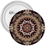 Seamless Pattern Floral Flower 3  Buttons