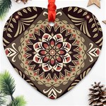 Seamless Pattern Floral Flower Ornament (Heart)