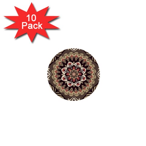 Seamless Pattern Floral Flower 1  Mini Buttons (10 pack)  from ArtsNow.com Front