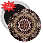 Seamless Pattern Floral Flower 3  Magnets (10 pack) 