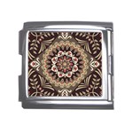 Seamless Pattern Floral Flower Mega Link Italian Charm (18mm)