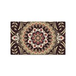 Seamless Pattern Floral Flower Sticker (Rectangular)