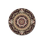 Seamless Pattern Floral Flower Magnet 3  (Round)