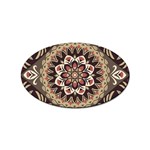 Seamless Pattern Floral Flower Sticker Oval (100 pack)