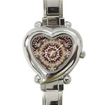 Seamless Pattern Floral Flower Heart Italian Charm Watch
