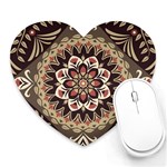 Seamless Pattern Floral Flower Heart Mousepad