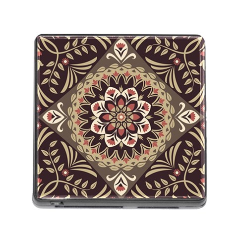 Seamless Pattern Floral Flower Memory Card Reader (Square 5 Slot) from ArtsNow.com Front