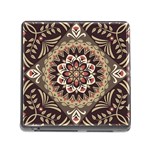 Seamless Pattern Floral Flower Memory Card Reader (Square 5 Slot)