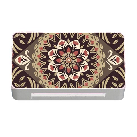 Seamless Pattern Floral Flower Memory Card Reader with CF from ArtsNow.com Front