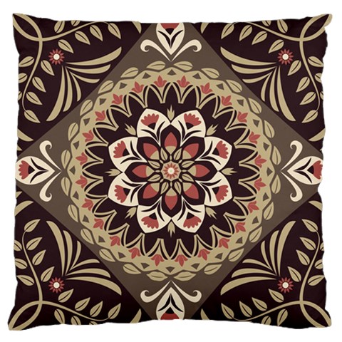 Seamless Pattern Floral Flower Large Cushion Case (Two Sides) from ArtsNow.com Front